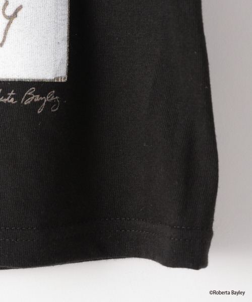 LOWRYS FARM（ローリーズファーム）の「ＨロベルタロンＴ  228758（Tシャツ/カットソー・キッズ・ブラック/ホワイト・130cm/110cm）」の4枚目の写真