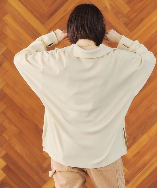 green label relaxing（グリーンレーベルリラクシング）の「＜Tanacana (タナカーナ)＞ ハーフ ジップ プルオーバー カットソー（Tシャツ/カットソー・レディース・オレンジ/ナチュラル・FREE）」の5枚目の写真