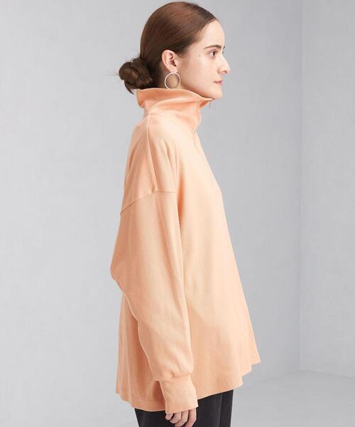 green label relaxing（グリーンレーベルリラクシング）の「＜Tanacana (タナカーナ)＞ ハーフ ジップ プルオーバー カットソー（Tシャツ/カットソー・レディース・オレンジ/ナチュラル・FREE）」の6枚目の写真