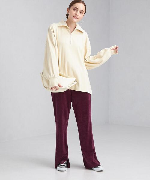 green label relaxing（グリーンレーベルリラクシング）の「＜Tanacana (タナカーナ)＞ ハーフ ジップ プルオーバー カットソー（Tシャツ/カットソー・レディース・オレンジ/ナチュラル・FREE）」の14枚目の写真