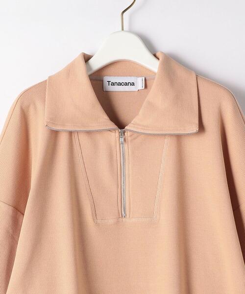 green label relaxing（グリーンレーベルリラクシング）の「＜Tanacana (タナカーナ)＞ ハーフ ジップ プルオーバー カットソー（Tシャツ/カットソー・レディース・オレンジ/ナチュラル・FREE）」の18枚目の写真