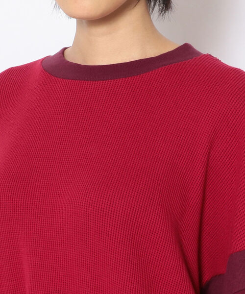 AULA AILA(アウラアイラ)の「AULA AILA(アウラアイラ) 別注サーマルコンビロンT(Tシャツ/カットソー・レディース・ホワイト/レッド・0)」の15枚目の写真