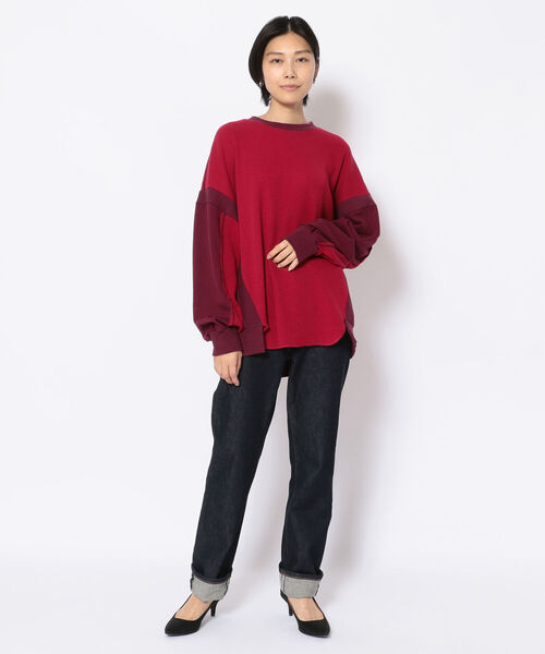 AULA AILA(アウラアイラ)の「AULA AILA(アウラアイラ) 別注サーマルコンビロンT(Tシャツ/カットソー・レディース・ホワイト/レッド・0)」の20枚目の写真