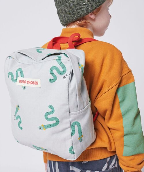 BOBO CHOSES（ボボショーズ）の「BOBO CHOSES:small school bag（バックパック/リュック・キッズ・ライトブルー/その他1・ONE SIZE）」の8枚目の写真