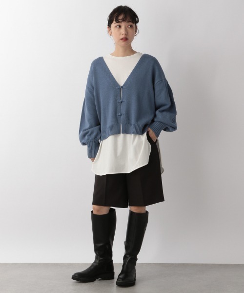 LOWRYS FARM（ローリーズファーム）の「チャイナカーディガンＬＳ　214933（カーディガン/ボレロ・レディース・アイボリー/ブラック/ブルー/レッド・FREE）」の8枚目の写真