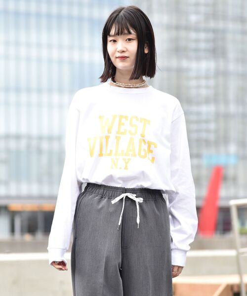 Russell Athletic(ラッセルアスレティック)の「【WEB限定/SHIPS別注】RUSSELL ATHLETIC: カレッジ プリント Tシャツ (ロンT) 21FW(Tシャツ/カットソー・メンズ・ホワイト/チャコールグレー/ライトグレー/グレー・SMALL/MEDIUM/LARGE/X-LARGE)」の1枚目の写真