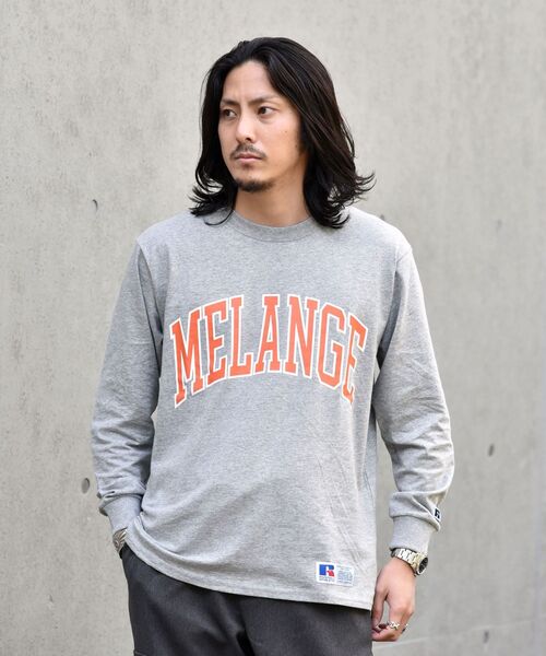 Russell Athletic(ラッセルアスレティック)の「【WEB限定/SHIPS別注】RUSSELL ATHLETIC: カレッジ プリント Tシャツ (ロンT) 21FW(Tシャツ/カットソー・メンズ・ホワイト/チャコールグレー/ライトグレー/グレー・SMALL/MEDIUM/LARGE/X-LARGE)」の8枚目の写真