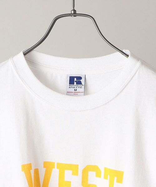 Russell Athletic(ラッセルアスレティック)の「【WEB限定/SHIPS別注】RUSSELL ATHLETIC: カレッジ プリント Tシャツ (ロンT) 21FW(Tシャツ/カットソー・メンズ・ホワイト/チャコールグレー/ライトグレー/グレー・SMALL/MEDIUM/LARGE/X-LARGE)」の7枚目の写真