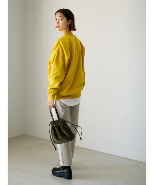 koe（コエ）の「ファー巾着ミニトート*（トートバッグ・レディース・アイボリー/ブラック/ホワイト/オリーブ/ベージュ・FREE）」の12枚目の写真