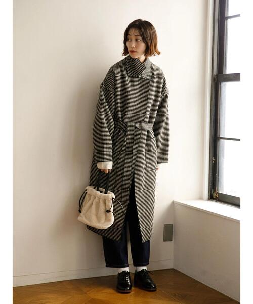 koe（コエ）の「ファー巾着ミニトート*（トートバッグ・レディース・アイボリー/ブラック/ホワイト/オリーブ/ベージュ・FREE）」の6枚目の写真