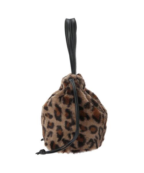 koe（コエ）の「ファー巾着ミニトート*（トートバッグ・レディース・アイボリー/ブラック/ホワイト/オリーブ/ベージュ・FREE）」の16枚目の写真