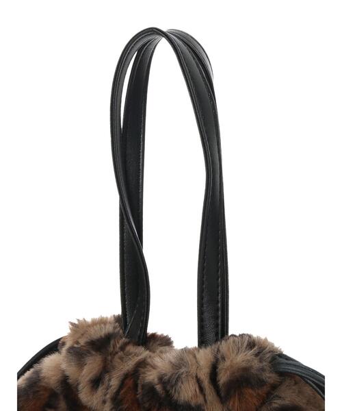 koe（コエ）の「ファー巾着ミニトート*（トートバッグ・レディース・アイボリー/ブラック/ホワイト/オリーブ/ベージュ・FREE）」の17枚目の写真