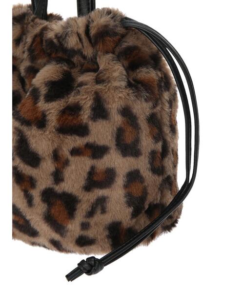 koe（コエ）の「ファー巾着ミニトート*（トートバッグ・レディース・アイボリー/ブラック/ホワイト/オリーブ/ベージュ・FREE）」の18枚目の写真