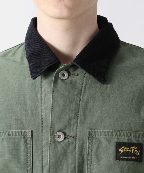 RAGEBLUE（レイジブルー）の「＜StanRay＞別注カバーオール＜セットアップ着用可能＞/215391（ミリタリージャケット・メンズ・ブラック/オリーブ・MEDIUM/LARGE）」の6枚目の写真