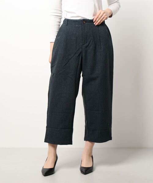 D*g*y（ディージーワイ）の「∴【 D*g*y / ディージーワイ 】 カラーツイード パンツ ゆったり ワイドパンツ D5744 PT DEC（その他パンツ・レディース・ネイビー/ブラウン/グリーン・M）」の21枚目の写真