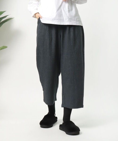 D*g*y（ディージーワイ）の「∴【 D*g*y / ディージーワイ 】 カラーツイード パンツ ゆったり ワイドパンツ D5744 PT DEC（その他パンツ・レディース・ネイビー/ブラウン/グリーン・M）」の7枚目の写真