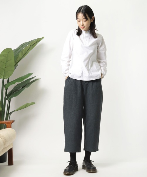 D*g*y（ディージーワイ）の「∴【 D*g*y / ディージーワイ 】 カラーツイード パンツ ゆったり ワイドパンツ D5744 PT DEC（その他パンツ・レディース・ネイビー/ブラウン/グリーン・M）」の8枚目の写真