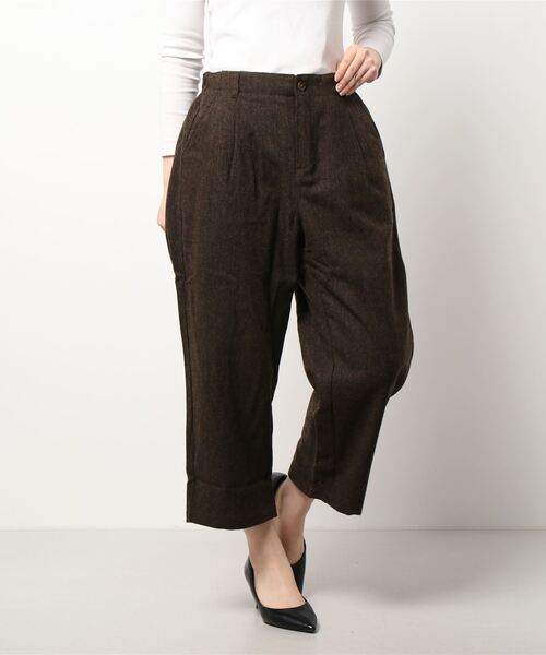 D*g*y（ディージーワイ）の「∴【 D*g*y / ディージーワイ 】 カラーツイード パンツ ゆったり ワイドパンツ D5744 PT DEC（その他パンツ・レディース・ネイビー/ブラウン/グリーン・M）」の22枚目の写真