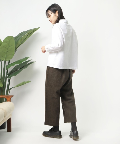 D*g*y（ディージーワイ）の「∴【 D*g*y / ディージーワイ 】 カラーツイード パンツ ゆったり ワイドパンツ D5744 PT DEC（その他パンツ・レディース・ネイビー/ブラウン/グリーン・M）」の18枚目の写真