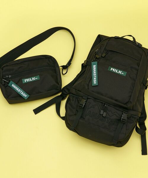 MILKFED.(ミルクフェド)の「MILKFED. × MANASTASH /ミルクフェド×マナスタッシュ SHOULDER ショルダーバッグ(ショルダーバッグ・メンズ・ブラック・FREE)」の9枚目の写真