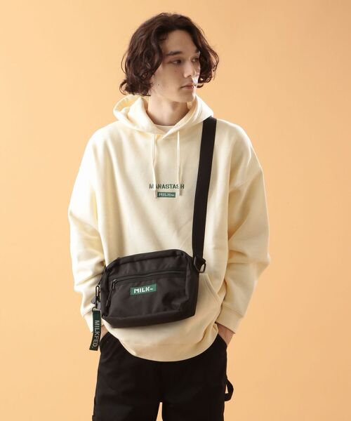 MILKFED.(ミルクフェド)の「MILKFED. × MANASTASH /ミルクフェド×マナスタッシュ SHOULDER ショルダーバッグ(ショルダーバッグ・メンズ・ブラック・FREE)」の4枚目の写真