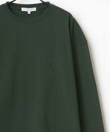 U.S. POLO ASSN./ユーエスポロアッスン 別注 オーバーサイズ ロゴ ワンポイント刺繍 長袖Tシャツ/ロンT レディース メンズ