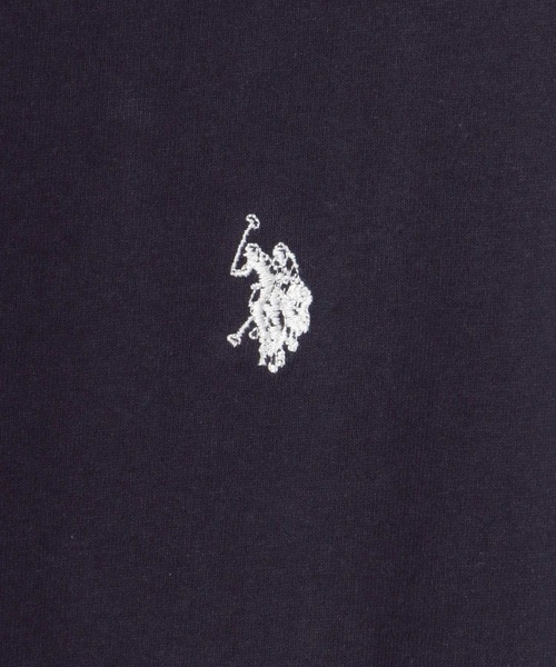 U.S. POLO ASSN.（ユーエスポロアッスン）の「U.S. POLO ASSN./ユーエスポロアッスン 別注 オーバーサイズ ロゴ ワンポイント刺繍 ロングスリーブTシャツ/ロンT レディース メンズ（Tシャツ/カットソー・メンズ・ホワイト/ブラック/ダークグリーン/ベージュ/ネイビー/サックスブルー/グリーン・LL/M/L）」の15枚目の写真
