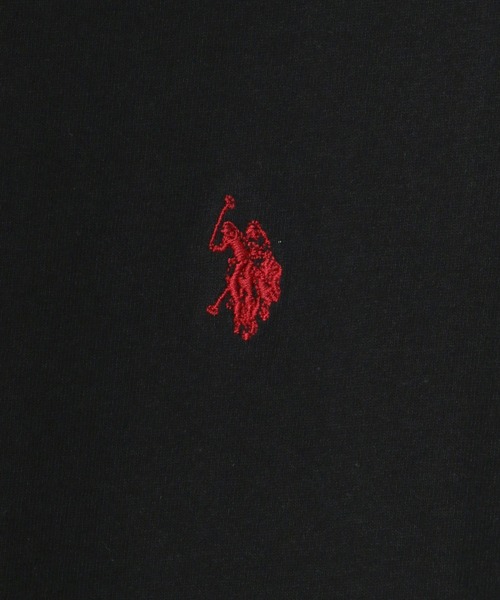 U.S. POLO ASSN.（ユーエスポロアッスン）の「U.S. POLO ASSN./ユーエスポロアッスン 別注 オーバーサイズ ロゴ ワンポイント刺繍 ロングスリーブTシャツ/ロンT レディース メンズ（Tシャツ/カットソー・メンズ・ホワイト/ブラック/ダークグリーン/ベージュ/ネイビー/サックスブルー/グリーン・LL/M/L）」の12枚目の写真