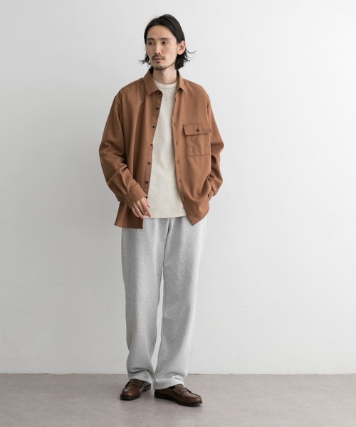 MANUAL ALPHABET（マニュアル アルファベット）の「MANUAL ALPHABET　WOOL R/CFP SHIRTS（シャツ/ブラウス・メンズ・ベージュ/キャメル/カーキ・3/2）」の5枚目の写真