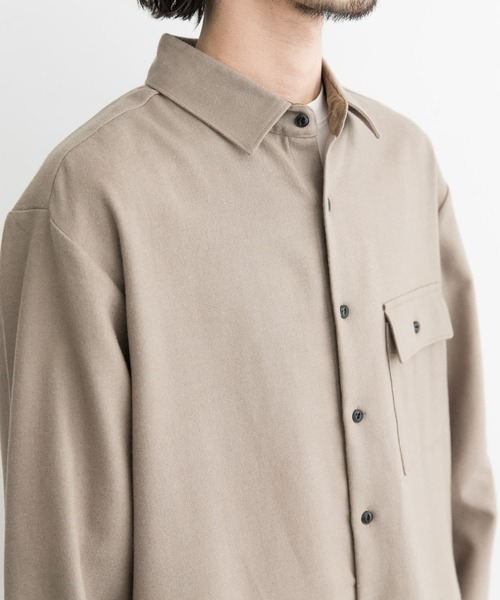 MANUAL ALPHABET（マニュアル アルファベット）の「MANUAL ALPHABET　WOOL R/CFP SHIRTS（シャツ/ブラウス・メンズ・ベージュ/キャメル/カーキ・3/2）」の11枚目の写真