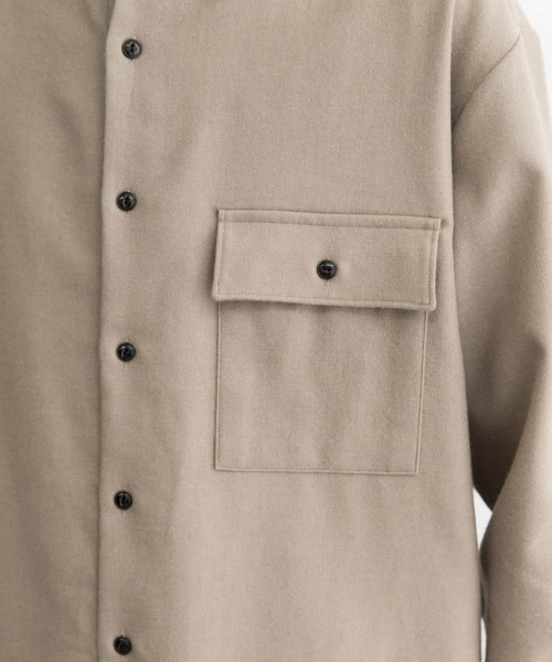 MANUAL ALPHABET（マニュアル アルファベット）の「MANUAL ALPHABET　WOOL R/CFP SHIRTS（シャツ/ブラウス・メンズ・ベージュ/キャメル/カーキ・3/2）」の12枚目の写真