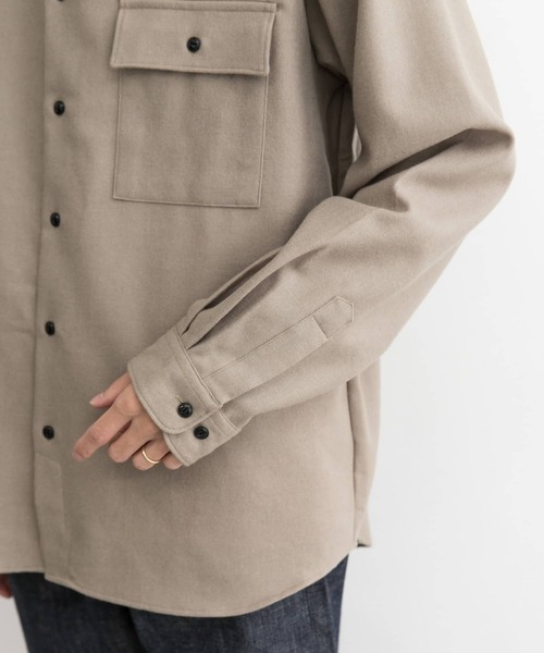 MANUAL ALPHABET（マニュアル アルファベット）の「MANUAL ALPHABET　WOOL R/CFP SHIRTS（シャツ/ブラウス・メンズ・ベージュ/キャメル/カーキ・3/2）」の13枚目の写真