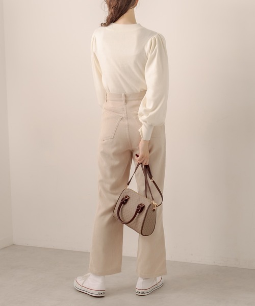 OLIVE des OLIVE(オリーブデオリーブ)の「【WEB限定】コーデュロイおめかしパンツ(その他パンツ・レディース・グリーン/チャコールグレー/アイボリー/ピンク/ベージュ・SMALL/MEDIUM)」の8枚目の写真