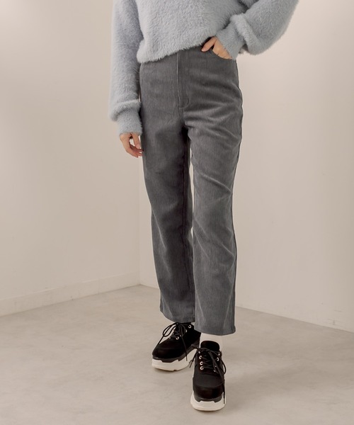 OLIVE des OLIVE(オリーブデオリーブ)の「【WEB限定】コーデュロイおめかしパンツ(その他パンツ・レディース・グリーン/チャコールグレー/アイボリー/ピンク/ベージュ・SMALL/MEDIUM)」の12枚目の写真