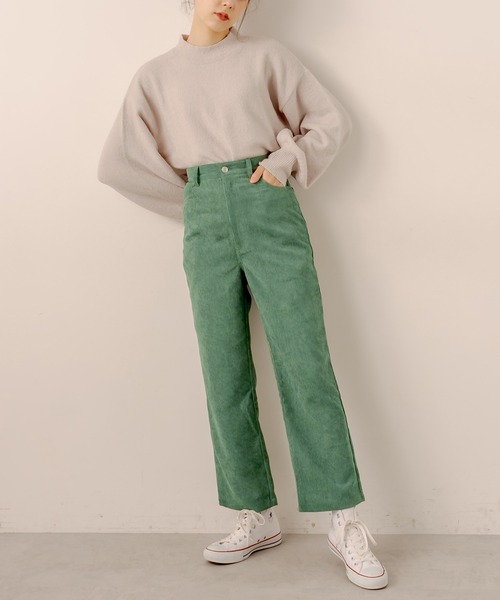 OLIVE des OLIVE(オリーブデオリーブ)の「【WEB限定】コーデュロイおめかしパンツ(その他パンツ・レディース・グリーン/チャコールグレー/アイボリー/ピンク/ベージュ・SMALL/MEDIUM)」の17枚目の写真