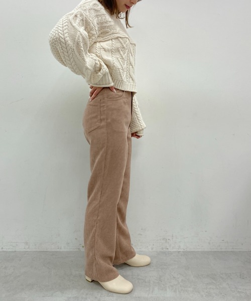 OLIVE des OLIVE(オリーブデオリーブ)の「【WEB限定】コーデュロイおめかしパンツ(その他パンツ・レディース・グリーン/チャコールグレー/アイボリー/ピンク/ベージュ・SMALL/MEDIUM)」の22枚目の写真