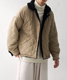 ボアキルティングショートブルゾン