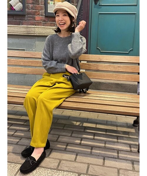 DRESKIP(ドレスキップ)の「◆袖フェイクパール付きヘアリ-ニット(ニット/セーター・レディース・ベビーピンク/ダークグレー/ライトブルー/ライトベージュ・02/04/03)」の6枚目の写真