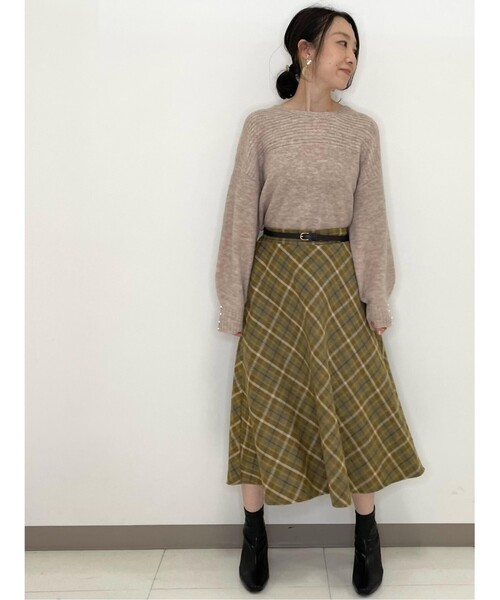 DRESKIP(ドレスキップ)の「◆袖フェイクパール付きヘアリ-ニット(ニット/セーター・レディース・ベビーピンク/ダークグレー/ライトブルー/ライトベージュ・02/04/03)」の10枚目の写真