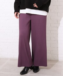 Cutie Blonde | 【久保乃々花さん着用商品】裏毛プリーツワイドパンツ(その他パンツ)