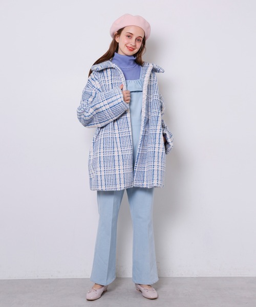 Seemi. byNICECLAUP（ シーミーバイナイスクラップ）の「Seemi.フリルサロペット（サロペット/オーバーオール・レディース・ブラック/ネイビー/サックスブルー・FREE）」の12枚目の写真