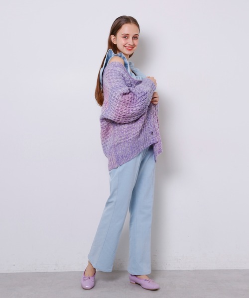 Seemi. byNICECLAUP（ シーミーバイナイスクラップ）の「Seemi.フリルサロペット（サロペット/オーバーオール・レディース・ブラック/ネイビー/サックスブルー・FREE）」の19枚目の写真