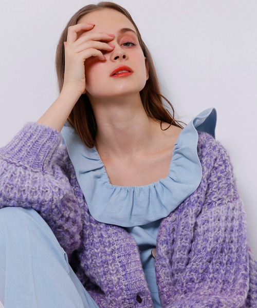 Seemi. byNICECLAUP（ シーミーバイナイスクラップ）の「Seemi.フリルサロペット（サロペット/オーバーオール・レディース・ブラック/ネイビー/サックスブルー・FREE）」の8枚目の写真