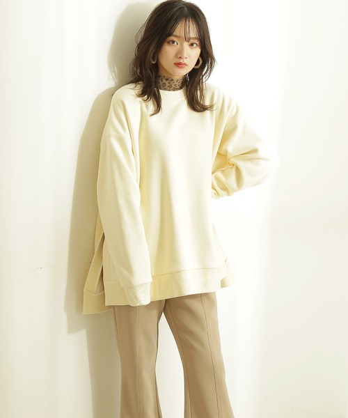 FREE'S MART(フリーズマート)の「裏シャギービッグスウェット(スウェット・レディース・ホワイト/ブルー/ブラック・FREE)」の2枚目の写真