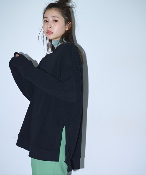 FREE'S MART(フリーズマート)の「裏シャギービッグスウェット(スウェット・レディース・ホワイト/ブルー/ブラック・FREE)」の3枚目の写真