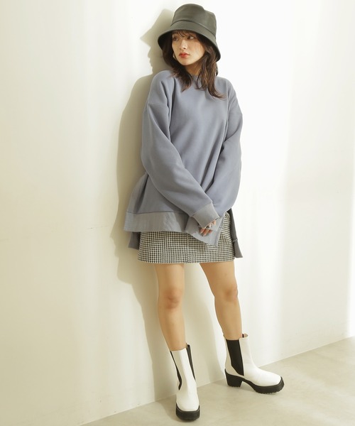 FREE'S MART(フリーズマート)の「裏シャギービッグスウェット(スウェット・レディース・ホワイト/ブルー/ブラック・FREE)」の7枚目の写真