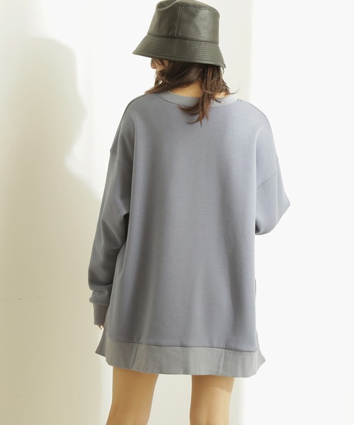 FREE'S MART(フリーズマート)の「裏シャギービッグスウェット(スウェット・レディース・ホワイト/ブルー/ブラック・FREE)」の9枚目の写真