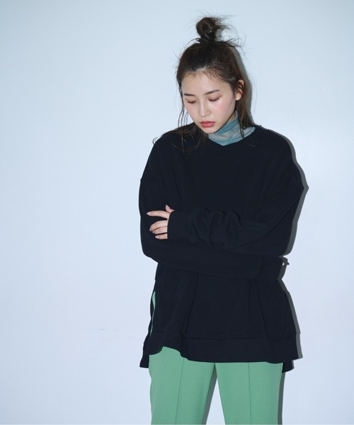 FREE'S MART(フリーズマート)の「裏シャギービッグスウェット(スウェット・レディース・ホワイト/ブルー/ブラック・FREE)」の15枚目の写真