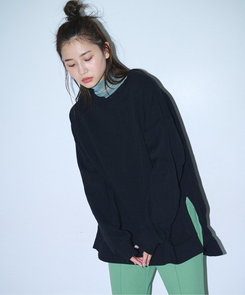 FREE'S MART(フリーズマート)の「裏シャギービッグスウェット(スウェット・レディース・ホワイト/ブルー/ブラック・FREE)」の16枚目の写真