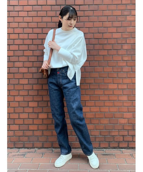 BEARDSLEY（ビアズリー）の「ボタンデニム（デニムパンツ・レディース・インディゴブルー・FREE）」の4枚目の写真